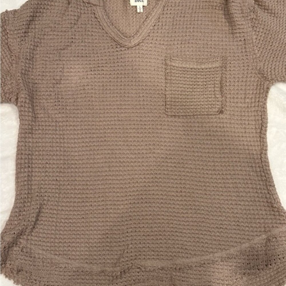 BKE Short Sleeve Knit Tee - Taupe